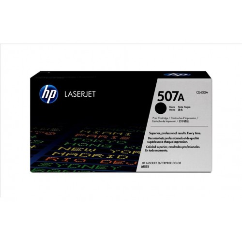Консуматив HP 507A Original LaserJet cartridge; black; 5500 Page Yield ; 1 - pack; HP LaserJet Pro 500 color MFP M570/Enterprise 500 color MFP M575/Enterprise 500 color M551