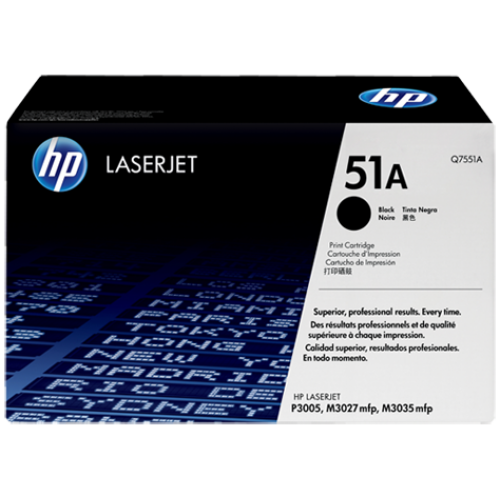 Консуматив HP 51A Original LaserJet cartridge; black; 6500 Page Yield ; 1 - pack; LJ P3005/M3035MFP/M3027MFP