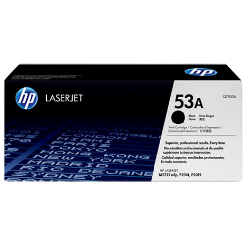 Консуматив HP 53A Original LaserJet cartridge; black; 3000 Page Yield ; 1 - pack; LJ P2014/P2015/M2727MFP Консуматив HP 53A Original LaserJet cartridge; black; 3000 Page Yield ; 1 - pack; LJ P2014/P2015/M2727MFP
