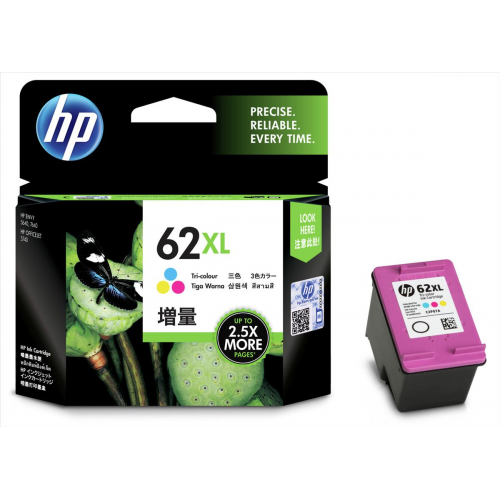 Консуматив HP 62X Value Original Ink Cartridge; CMY;  Page Yield 415; HP ЕNVY 5640; 7640