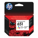 Консуматив HP 651 Original Ink Cartridge; Tri-Color;  Page Yield 300; HP DeskJet Ink Advantage 5575; 5645; HP OfficeJet 202 Mobile Printer; 252