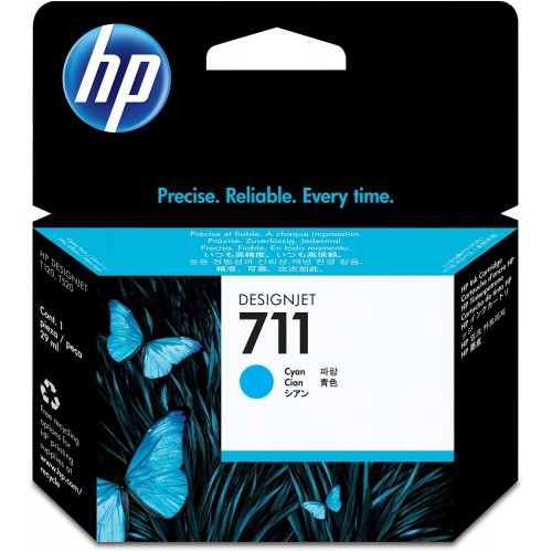 Консуматив HP 711 Standard 1-Pack Original Ink Cartridge; Cyan;  ; HP DesignJet T120, T520