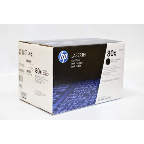Консуматив HP 80X Original LaserJet cartridge; black; 6900 Page Yield ; 1 - pack; HP LaserJet Pro 400 M401/MFP M425