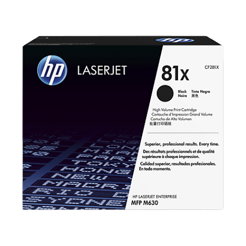 Консуматив HP 81X Original LaserJet cartridge; black; 25000 Page Yield ; 1 - pack; HP LaserJet Enterprise MFP M630 / M605 / M606 Консуматив HP 81X Original LaserJet cartridge; black; 25000 Page Yield ; 1 - pack; HP LaserJet Enterprise MFP M630 / M605 / M606