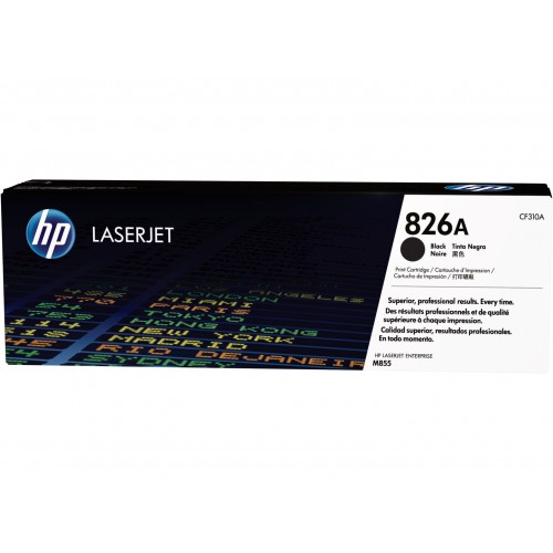 Консуматив HP 826A Original LaserJet cartridge; black; 29000 Page Yield ; 1 - pack; HP Color LaserJet Enterprise M855 Консуматив HP 826A Original LaserJet cartridge; black; 29000 Page Yield ; 1 - pack; HP Color LaserJet Enterprise M855