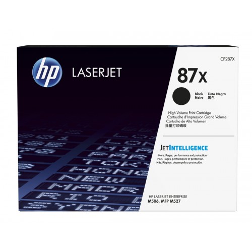 Консуматив HP 87X Original LaserJet cartridge; black; 18000 Page Yield ; ; HP LaserJet Enterprise M506/MFP M527 & LaserJet Pro M501 Консуматив HP 87X Original LaserJet cartridge; black; 18000 Page Yield ; ; HP LaserJet Enterprise M506/MFP M527 & LaserJet Pro M501