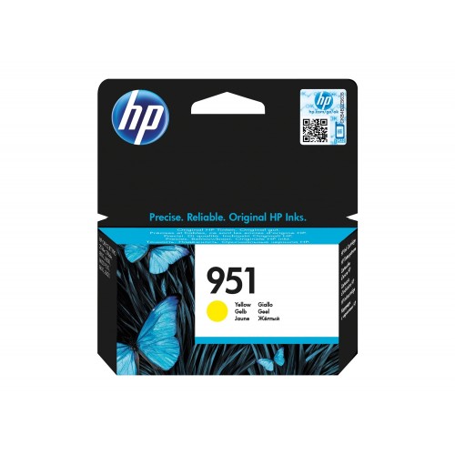 Консуматив HP 951 Standard Original Ink Cartridge; Yellow;  Page Yield 700; HP OfficeJet Pro 251; 276; 8100; 8600