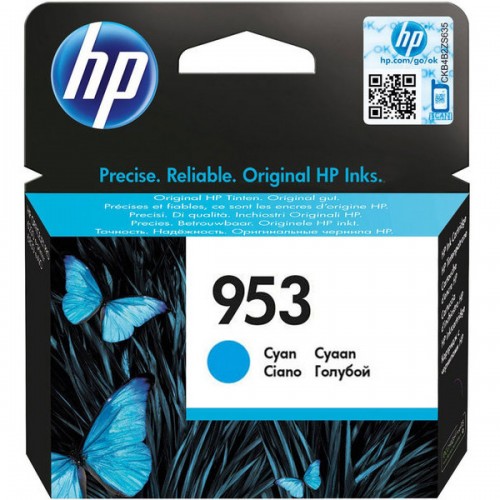 Консуматив HP 953 Standard Original Ink Cartridge; Cyan; Page Yield 640; HP OfficeJet Pro 7740; 8210; 8218; 8710; 8715; 8720; 8725; 8730 Консуматив HP 953 Standard Original Ink Cartridge; Cyan; Page Yield 640; HP OfficeJet Pro 7740; 8210; 8218; 8710; 8715; 8720; 8725; 8730