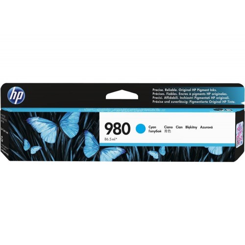 Консуматив HP 980 Standard 1-Pack Original Ink Cartridge; Cyan; Page Yield 6600; HP OfficeJet Enterprise Color X555 Консуматив HP 980 Standard 1-Pack Original Ink Cartridge; Cyan; Page Yield 6600; HP OfficeJet Enterprise Color X555