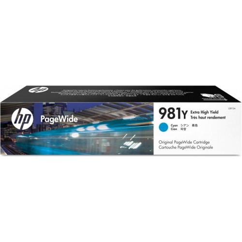 Консуматив HP 981Y Standard 1-Pack Original Ink Cartridge; Cyan ; Page Yield 16000; HP PageWide Enterprise Color 556; 586; Консуматив HP 981Y Standard 1-Pack Original Ink Cartridge; Cyan ; Page Yield 16000; HP PageWide Enterprise Color 556; 586;
