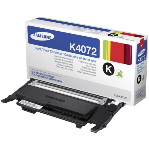 Консуматив Samsung CLT-K4072S Black Toner Cartridge (up to 1 500 A4 Pages at 5% coverage)* CLP-320/CLP-325/CLX-3185 Series Консуматив Samsung CLT-K4072S Black Toner Cartridge (up to 1 500 A4 Pages at 5% coverage)* CLP-320/CLP-325/CLX-3185 Series