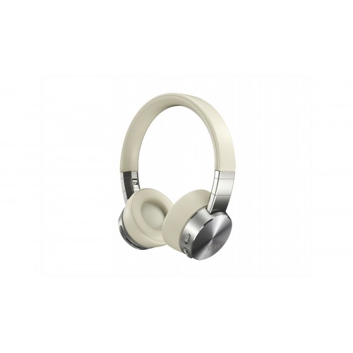 Lenovo Yoga Active Noise Cancellation Wireless Headphones, Bluetooth 5.0, USB digital audio, Beige, Silver