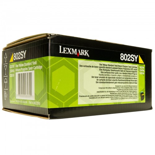 Yellow Standard Yield Toner Cartridge,2,000 pages,CX310/ CX410 /CX510, Return Programme