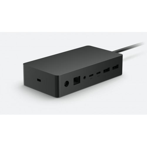 New МS® Surface Dock 2 4x USB-C ports (2x front facing 2x rear-facing (video enabled))/2xUSB-A (2x rear-facing USB-A 3.2 (Up to 10Gbps))/1x Gigabit Ethernet/1x Audio 3.5mm audio in/out/1x Mini DisplayPorts for: Surface Book 3, Surface Book 2, Surface Pro 