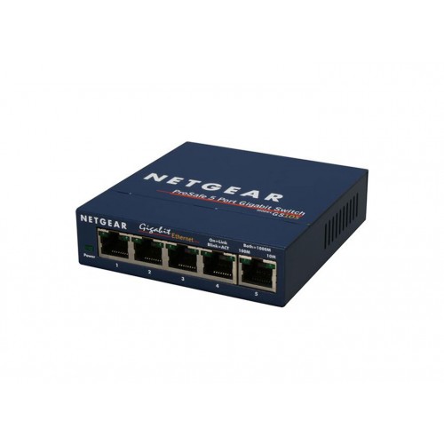 Суич Netgear GS105GE, 5 x 10/100/1000 ProSafe Gigabit switch Суич Netgear GS105GE, 5 x 10/100/1000 ProSafe Gigabit switch