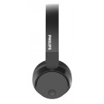 Philips Bluetooth слушалки, BASS+ 32 мм мембрани/затворен гръб, С меки наушници, Изцяло сгъващи се цвят: черен