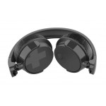 Philips Bluetooth слушалки, BASS+ 32 мм мембрани/затворен гръб, С меки наушници, Изцяло сгъващи се цвят: черен