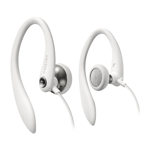 Philips Flexible Fit Слушалки 15 мм мембрани/отворен гръб, Скоба за ухо, цвят бял Philips Flexible Fit Слушалки 15 мм мембрани/отворен гръб, Скоба за ухо, цвят бял