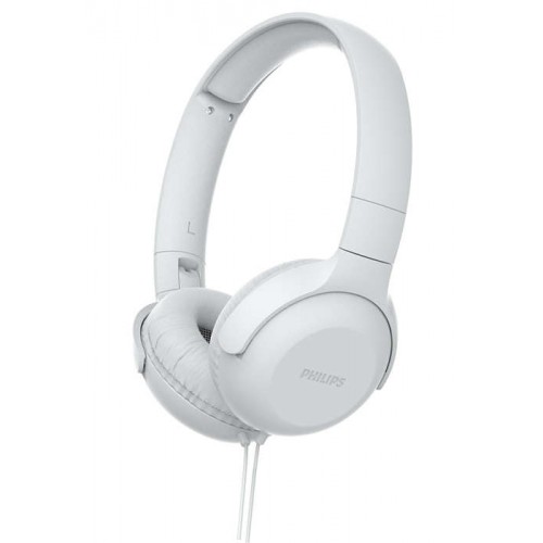Philips слушалки с микрофон и лента за глава, 32 мм мембрани/затворен гръб, цвят бял
