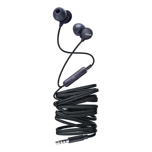 Philips слушалки с микрофон за поставяне в ушите, 8,6mm drivers, цвят черен Philips слушалки с микрофон за поставяне в ушите, 8,6mm drivers, цвят черен