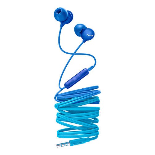 Philips слушалки с микрофон за поставяне в ушите, 8,6mm drivers, цвят син Philips слушалки с микрофон за поставяне в ушите, 8,6mm drivers, цвят син