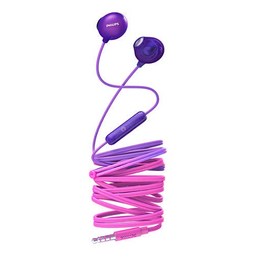 Philips слушалки с микрофон за поставяне в ушите,цвят син