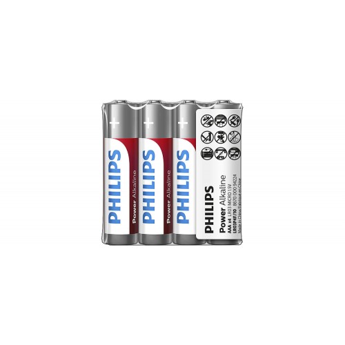 Philips Power Alkaline батерия LR03 AAA, 4-foil Philips Power Alkaline батерия LR03 AAA, 4-foil