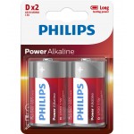 Philips Power Alkaline батерия LR20 D, 2-blister