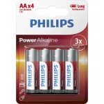 Philips Power Alkaline батерия LR6 AA, 4-blister