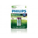 Philips Rechargeable презареждаща батерия LR03 AAA, 800 mAh, 2-blister (HR03), for CORDLES PHONE