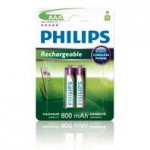 Philips Rechargeable презареждаща батерия LR03 AAA, 800 mAh, 2-blister (HR03), for CORDLES PHONE Philips Rechargeable презареждаща батерия LR03 AAA, 800 mAh, 2-blister (HR03), for CORDLES PHONE