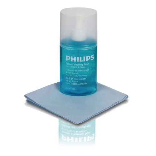 Philips почистващ комплект за LCD/LED/Plasma дисплей Eco-friendly - спрей+кърпичка Philips почистващ комплект за LCD/LED/Plasma дисплей Eco-friendly - спрей+кърпичка