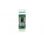 Philips зарядно за батерии  1/4 x AA/AAA, 170/80 mA, 220/240V, с включени батерии 4 x AA 2100mA
