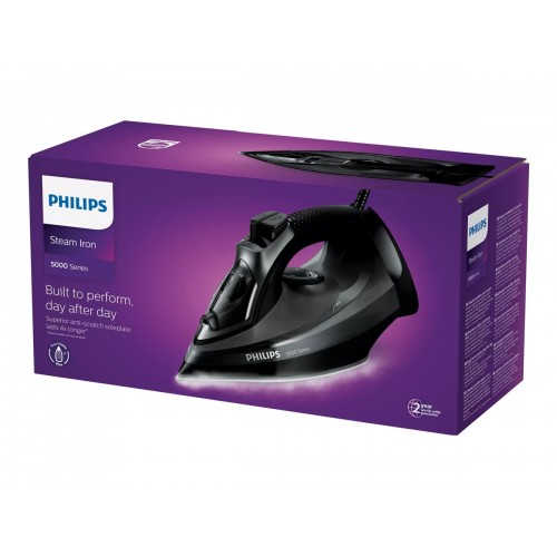 Парна Ютия PHILIPS Series 5000 45g/min 200g steam boost SteamGlide Plus 2600 W black Парна Ютия PHILIPS Series 5000 45g/min 200g steam boost SteamGlide Plus 2600 W black