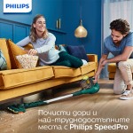 Philips Безкабелна вертикална прахосмукачка SpeedPro, Накрайник засмукване, 180°, 18 V До 30 мин, 2 в 1: ръчна и за прах