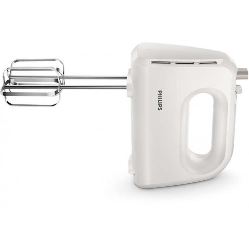 Миксер Daily Collection на Philips 300 W, 5 скорости + турбо, Лентови бъркалки и куки за тесто Миксер Daily Collection на Philips 300 W, 5 скорости + турбо, Лентови бъркалки и куки за тесто
