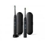 Philips Четки за зъби с акумулаторна батерия Sonicare ProtectiveClean 4500 2бр, Вграден сензор за натиск, 3 режима, 1 x функция BrushSync, Калъф за пътуване