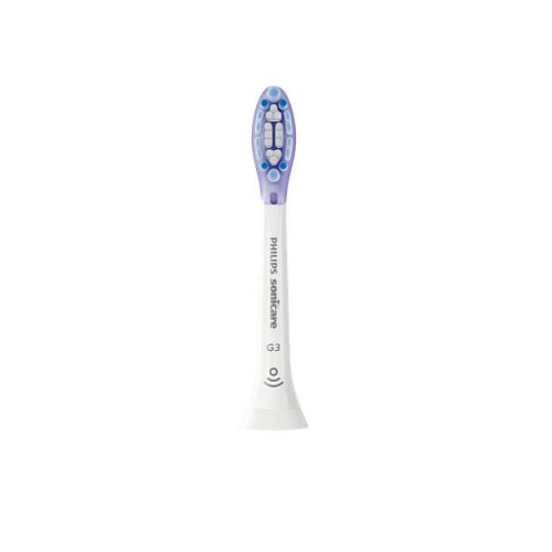 Philips Комплект резервни глави Sonicare G3 Premium Gum Care, 4 бр. в опаковка, Стандартен размер, Поставяне с щракване, Сдвояване в режим BrushSync Philips Комплект резервни глави Sonicare G3 Premium Gum Care, 4 бр. в опаковка, Стандартен размер, Поставяне с щракване, Сдвояване в режим BrushSync