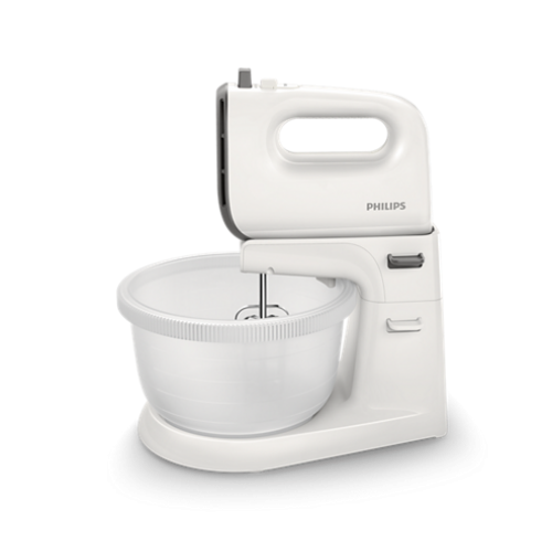 Philips Миксер на стойка Viva Collection 450 W, 5 скорости + турбо, Автоматично задвижвана 3 л купа, Кашмирено сиво Philips Миксер на стойка Viva Collection 450 W, 5 скорости + турбо, Автоматично задвижвана 3 л купа, Кашмирено сиво