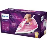 Philips Парна ютия EasySpeed Plus 2000 W, Парен удар 100 г/мин, 25 г/мин непрекъсната пара, Незалепваща гладеща повърхност Philips Парна ютия EasySpeed Plus 2000 W, Парен удар 100 г/мин, 25 г/мин непрекъсната пара, Незалепваща гладеща повърхност