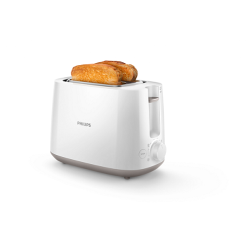 Philips Тостер Daily Collection 2 големи отделения с променлива ширина, 8 настройки, бял Philips Тостер Daily Collection 2 големи отделения с променлива ширина, 8 настройки, бял