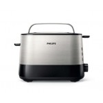 Philips Тостер Viva Collection, Регулируемо препичане, Авт.изключване, Размразяване, Стоп бутон, изцяло метален Philips Тостер Viva Collection, Регулируемо препичане, Авт.изключване, Размразяване, Стоп бутон, изцяло метален