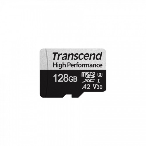 Памет Transcend 128GB microSDXC I UHS-I U3, V30, A2 for (4K Ultra HD recordings and game consoles) Class10 with Adapter, read-write: up to 100MBs, 85MBs Памет Transcend 128GB microSDXC I UHS-I U3, V30, A2 for (4K Ultra HD recordings and game consoles) Class10 with Adapter, read-write: up to 100MBs, 85MBs