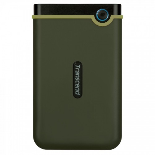Твърд диск Transcend 2TB StoreJet 25M3G USB 3.1, 2.5" Rubber Case, Anti-Shock, Military Green (Slim) Твърд диск Transcend 2TB StoreJet 25M3G USB 3.1, 2.5" Rubber Case, Anti-Shock, Military Green (Slim)