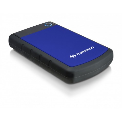 Твърд диск Transcend 4TB StoreJet 25H3 USB 3.0 2.5" Rubber Case, Anti-Shock, Blue Твърд диск Transcend 4TB StoreJet 25H3 USB 3.0 2.5" Rubber Case, Anti-Shock, Blue